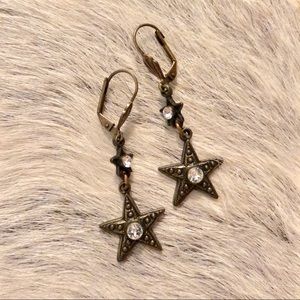 Anthropologie Star Drop Earrings